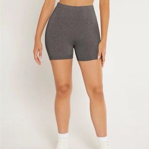 Shein Basics Solid High Waist Biker Shorts